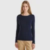 Long sleeve t-shirt in pure cotton