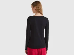 Long sleeve t-shirt in pure cotton