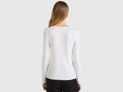 Long sleeve t-shirt in pure cotton