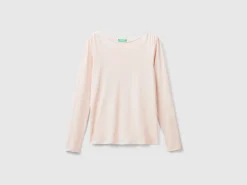 Long sleeve t-shirt in pure cotton