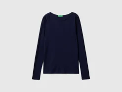 Long sleeve t-shirt in pure cotton