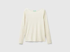 Long sleeve t-shirt in pure cotton