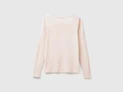 Long sleeve t-shirt in pure cotton