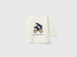 Long sleeve t-shirt in warm organic cotton