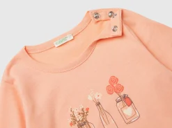 Long sleeve t-shirt in warm organic cotton