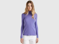 Long sleeve t-shirt with high neck