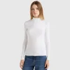 Long sleeve t-shirt with high neck