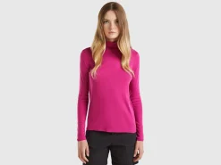 Long sleeve t-shirt with high neck