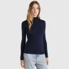 Long sleeve t-shirt with high neck