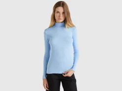 Long sleeve t-shirt with high neck