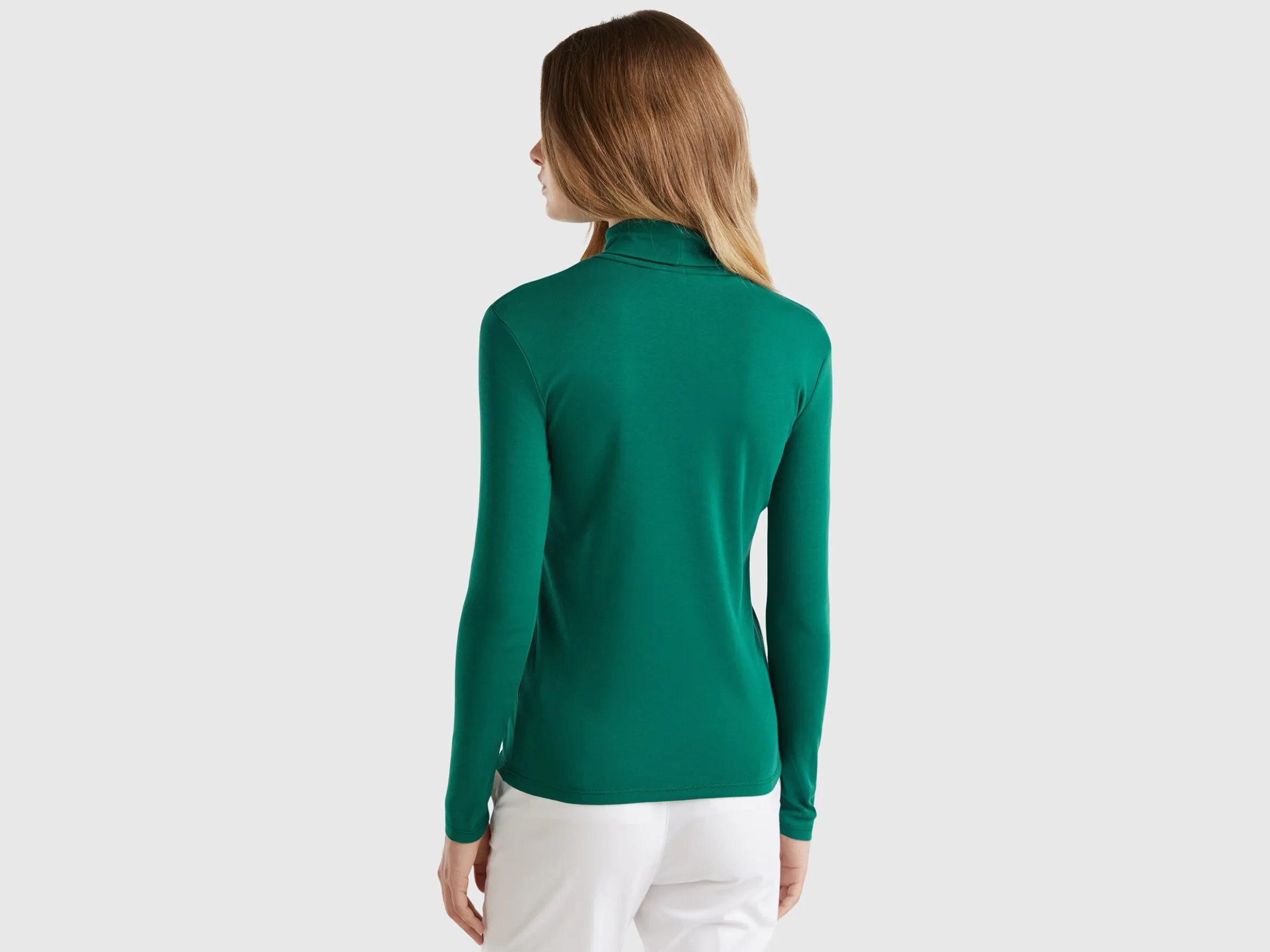 Long sleeve t-shirt with high neck