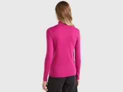 Long sleeve t-shirt with high neck