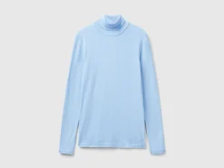 Long sleeve t-shirt with high neck