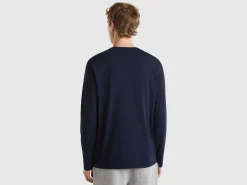 Long sleeve t-shirt with logo print