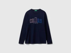 Long sleeve t-shirt with logo print