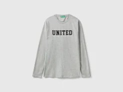 Long sleeve t-shirt with logo print