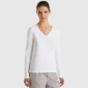 Long sleeve t-shirt with V-neck