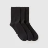 Long sock set in stretch organic cotton blend