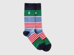 Long striped socks