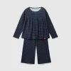 Loose-fitting polka-dot pyjamas in organic cotton