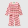Loose-fitting striped organic cotton pyjamas