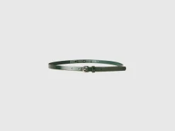 Low synthetic patent leather belt