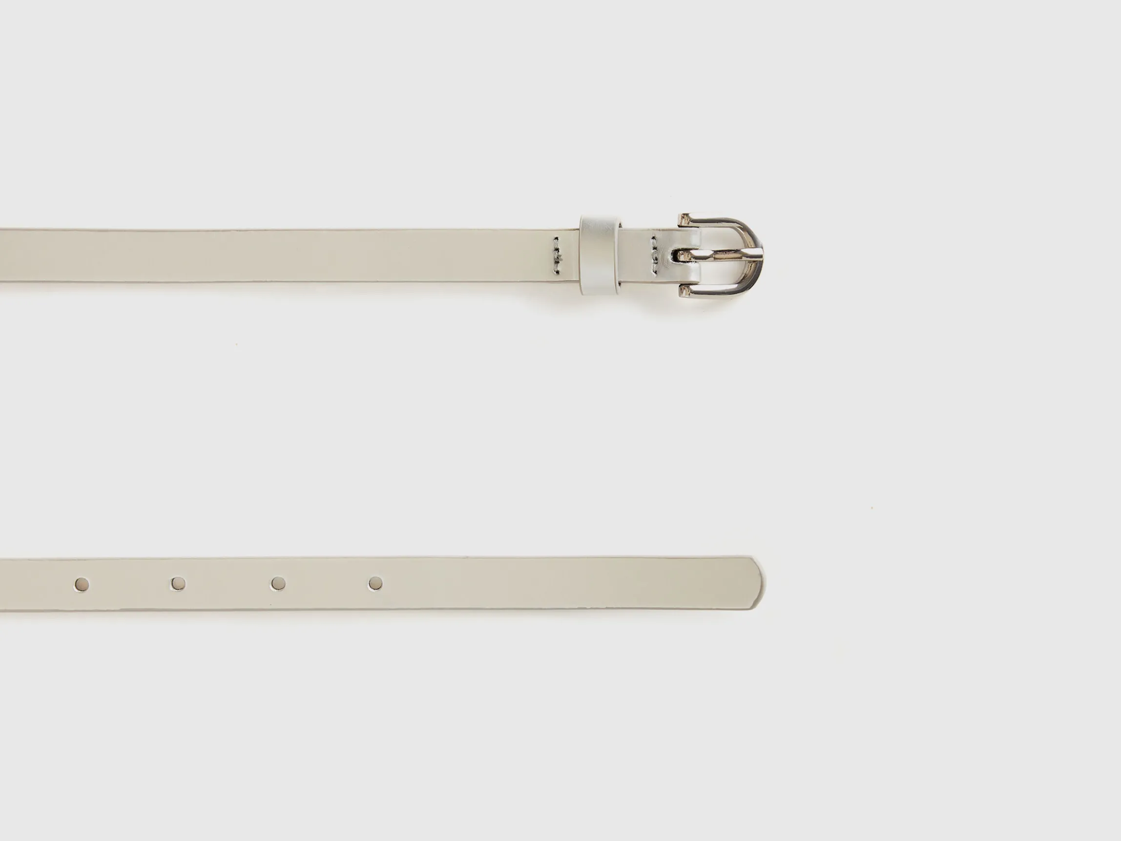 Low synthetic patent leather belt