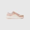 Low-top sneakers in imitation suede