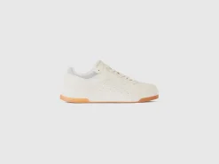 Low-top sneakers in imitation suede