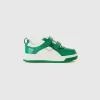 Low-top sneakers in imitation leather