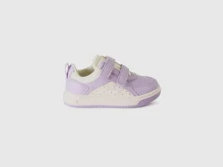 Low-top sneakers in imitation leather