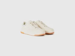 Low-top sneakers in imitation suede
