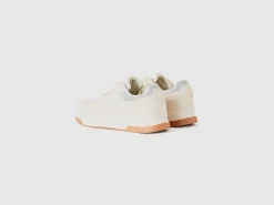 Low-top sneakers in imitation suede