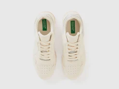 Low-top sneakers in imitation suede