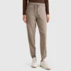 Marl brown sporty trousers in cashmere blend