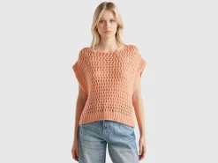 Mesh vest with lurex