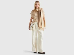 Mesh vest with lurex