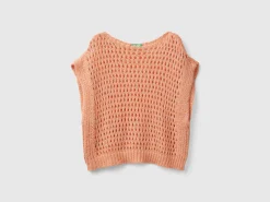 Mesh vest with lurex