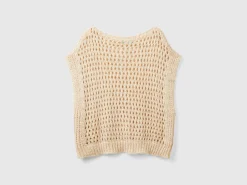 Mesh vest with lurex