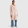 Midi coat in wool blend
