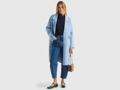 Midi coat in wool blend