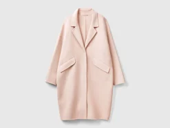 Midi coat in wool blend