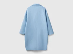 Midi coat in wool blend