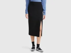 Midi skirt with slit