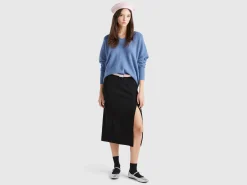 Midi skirt with slit