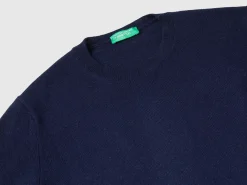 Midnight blue sweater in pure cashmere