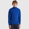 Midnight blue turtleneck in pure Merino wool