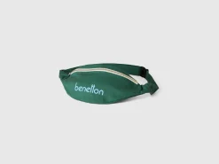 Military green pouch in pure cotton