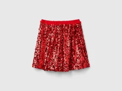 Mini skirt with sequins