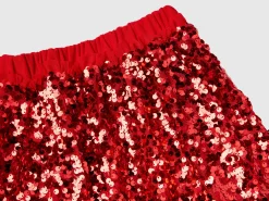 Mini skirt with sequins
